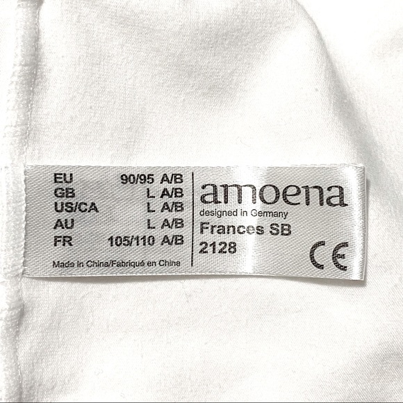 Amoena Francis Bra, Front Closure Cotton Bra, # 2128, Size Lrg A/B, NEVER WORN - Picture 10 of 11